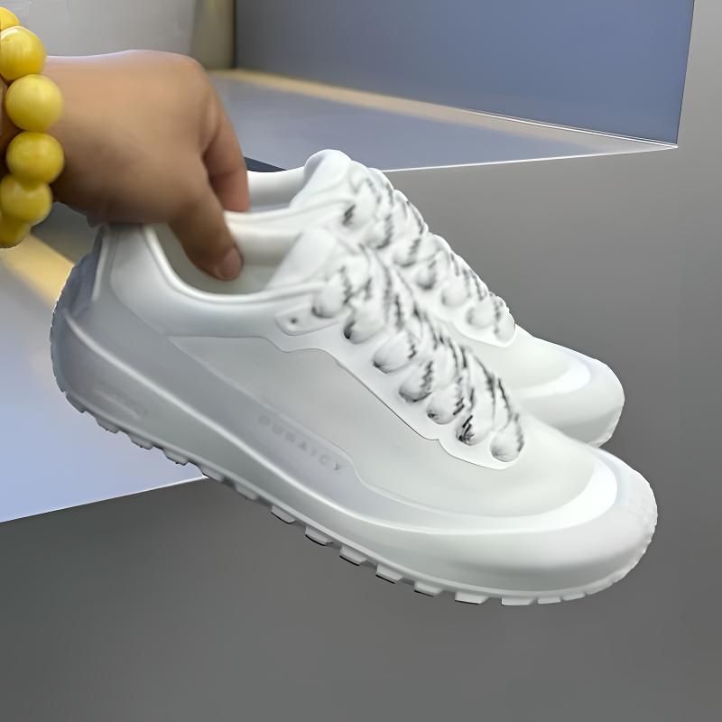Sneakers basse da uomo antisci - Knit Fabric Lace Up Sneakers recensione e prezzo